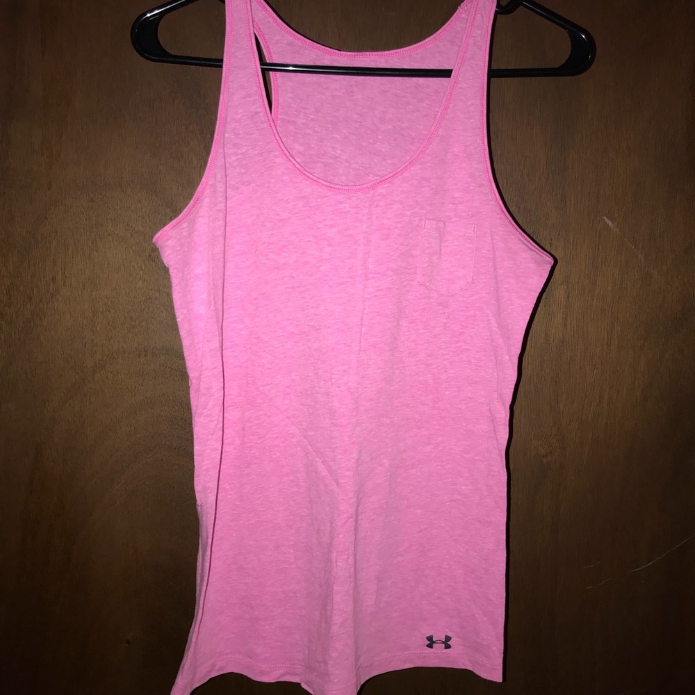 Under armour pink tank top